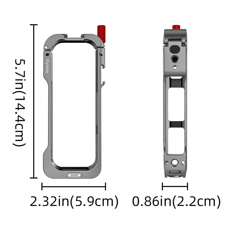 Insta360 X5用カメラアクセサリー保護フレームケース（レンズカバーキット付き）