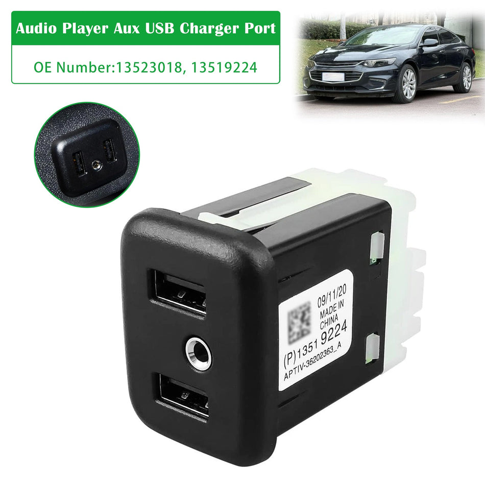 オーディオプレーヤー AUX USB 充電ポート 13523018 13519224 シボレー エンクレーブ エクイノックス用