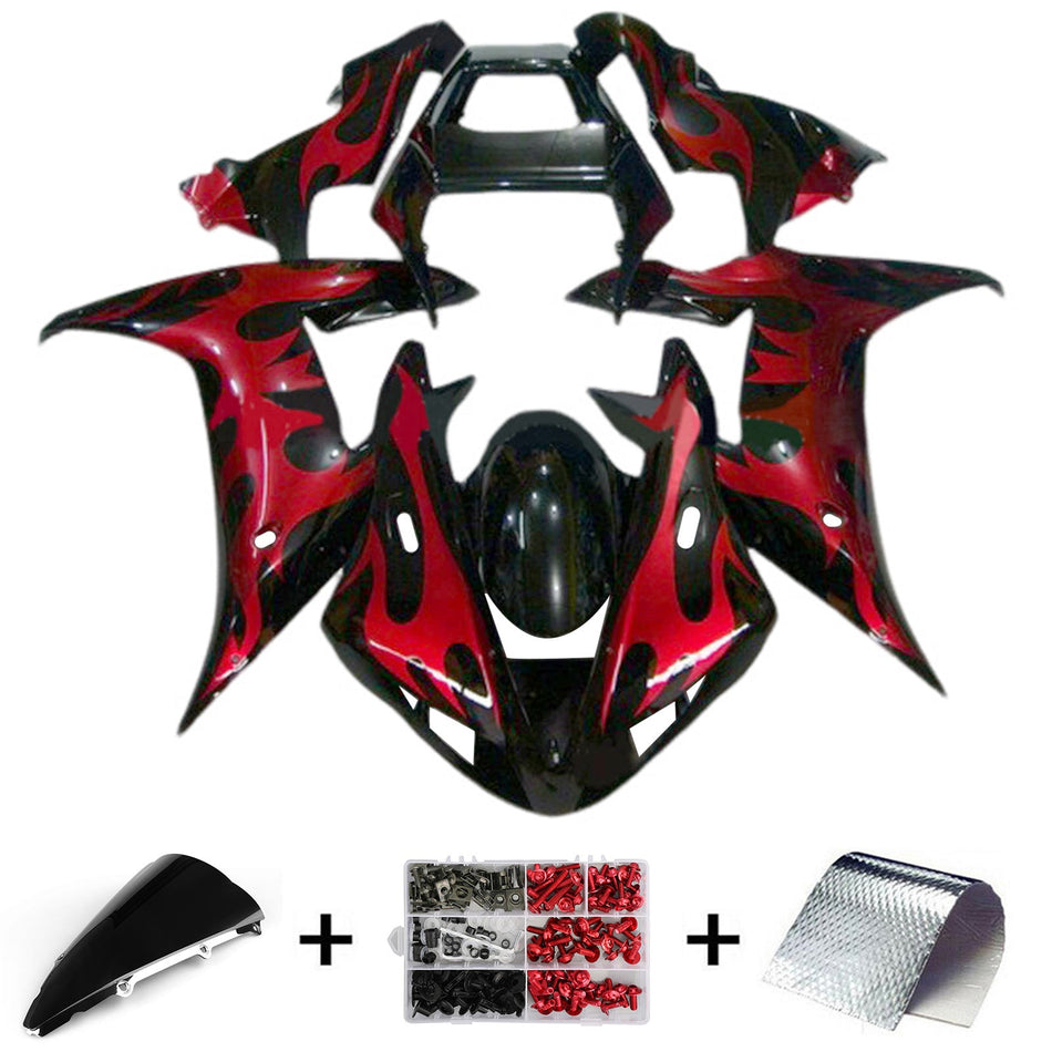 2002-2003 ヤマハ YZF 1000 R1 インジェクションフェアリングキット ボディワーク プラスチック ABS