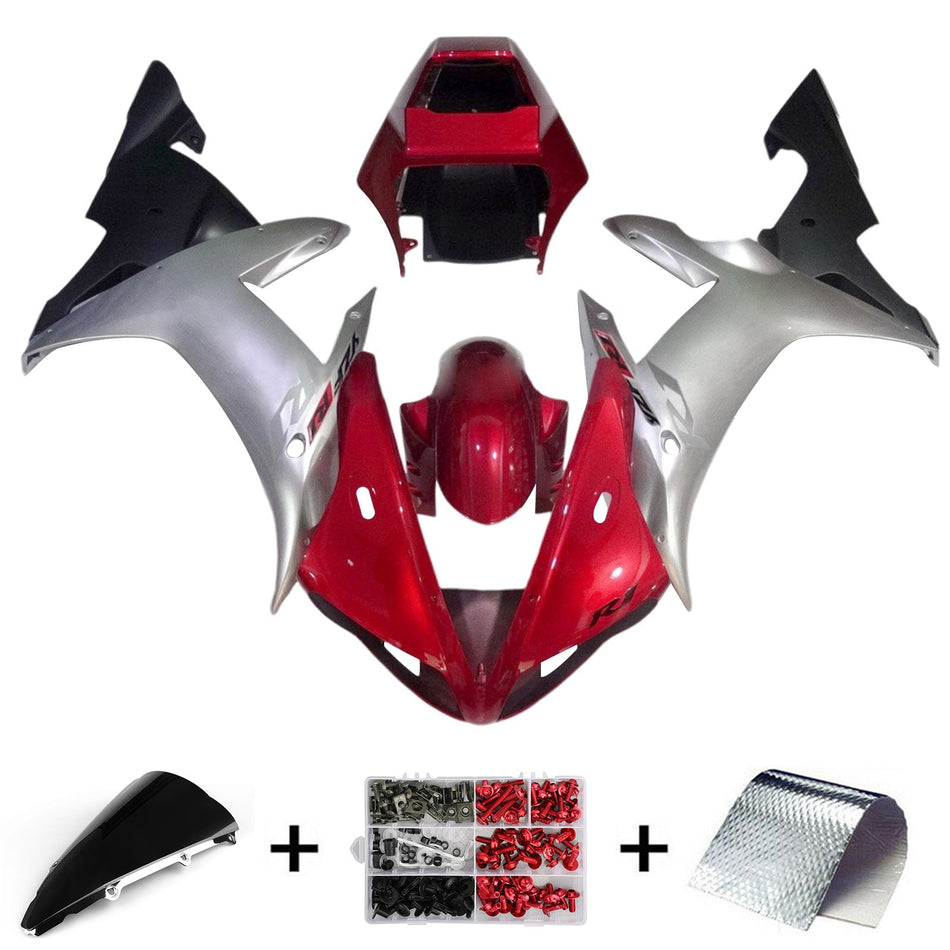 2002-2003 ヤマハ YZF 1000 R1 インジェクションフェアリングキット ボディワーク プラスチック ABS