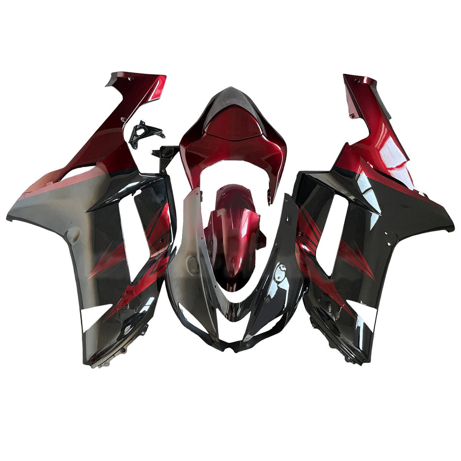 インジェクションフェアリングキット ボディワーク プラスチック ABS カワサキ ZX6R 636 2007-2008 に適合