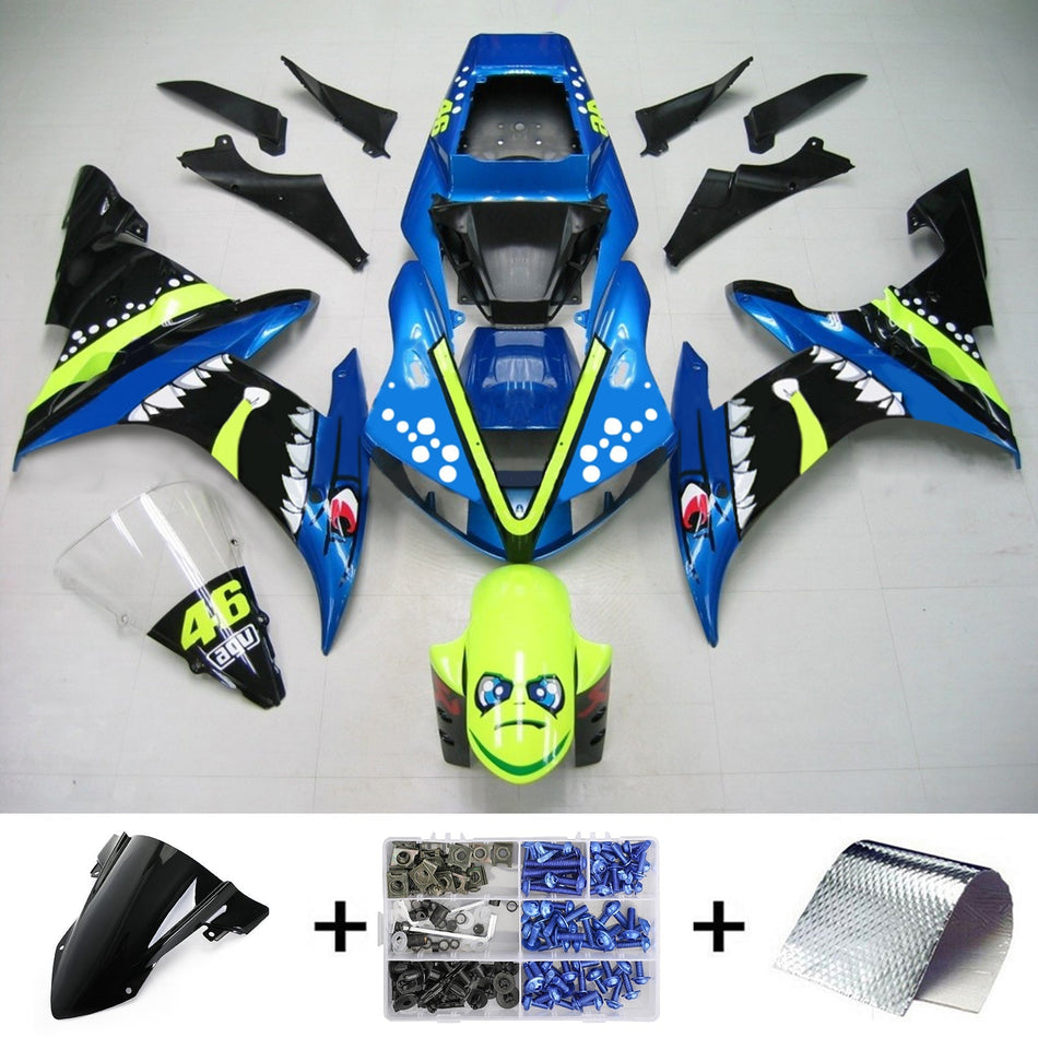 2002-2003 ヤマハ YZF 1000 R1 Amotopart インジェクションフェアリングキット ボディワーク プラスチック ABS #115
