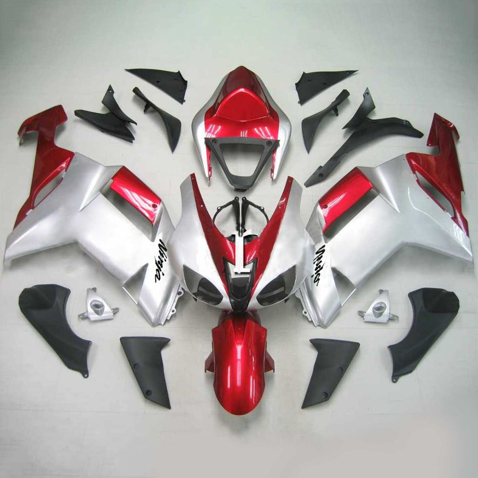 2007-2008 カワサキ ZX6R 636 Amotopart インジェクションフェアリングキット ボディワーク プラスチック ABS #119