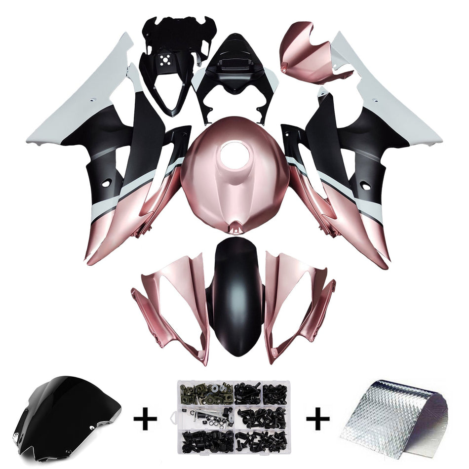 インジェクションフェアリングキット ボディワーク プラスチック ABS ヤマハ YZFR6 YZF-R6 2008-2016用