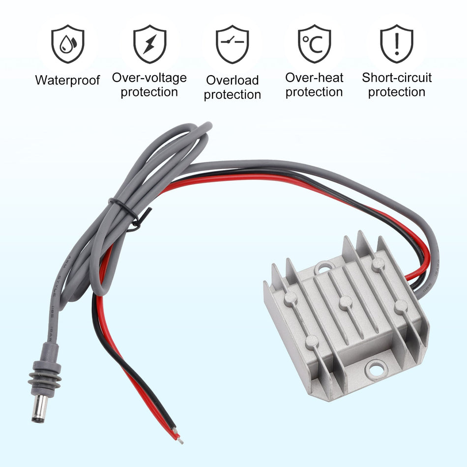 ミニステップアップパワーコンバーターDC電源ケーブル12V/24Vから30V 3.5A 105W