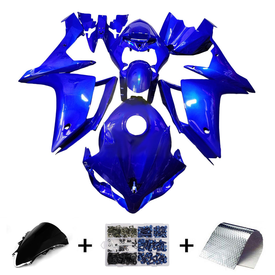 ヤマハ YZFR1 YZF-R1 2007-2008 用 インジェクションフェアリングキット ボディワーク プラスチック ABS