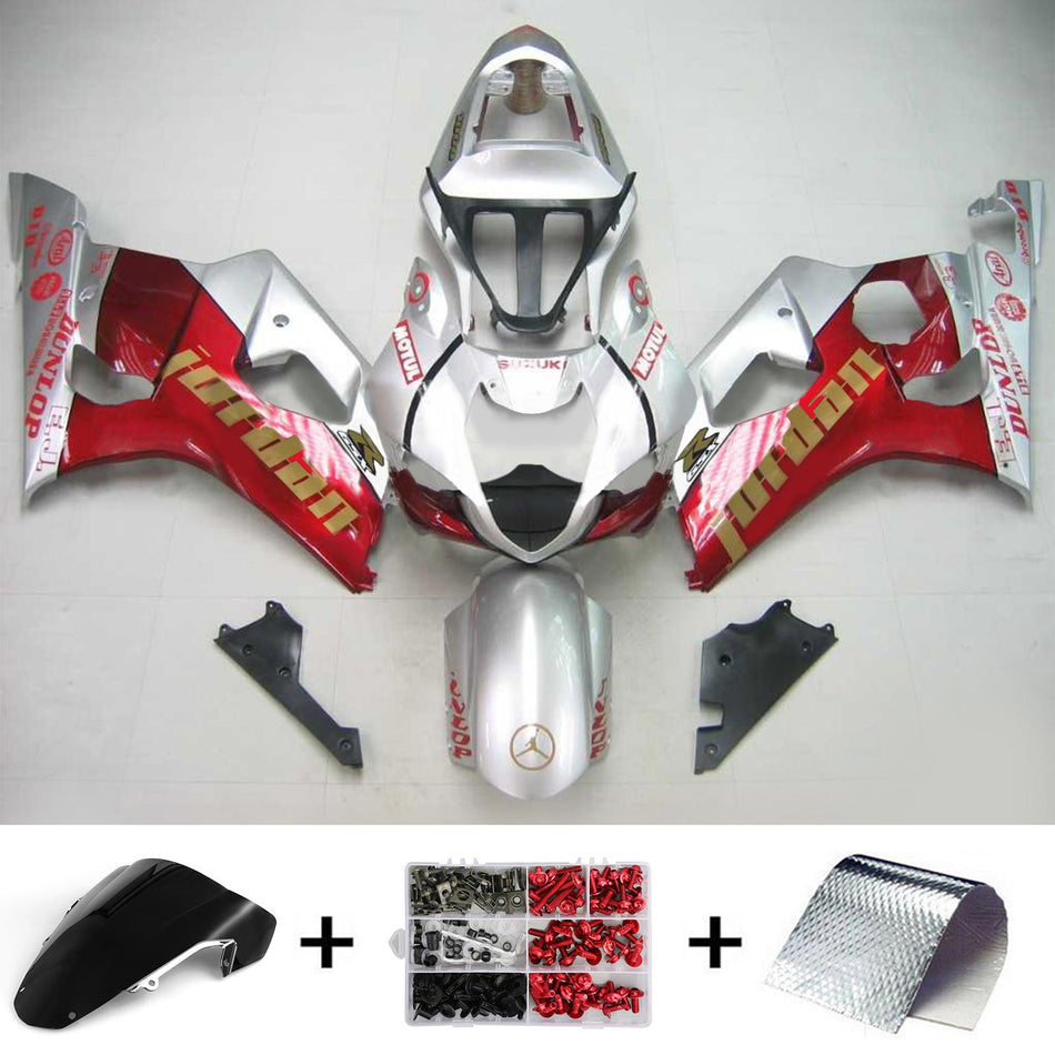 2003-2004 スズキ GSXR1000 K3 Amotopart インジェクションフェアリングキット ボディワーク プラスチック ABS #109