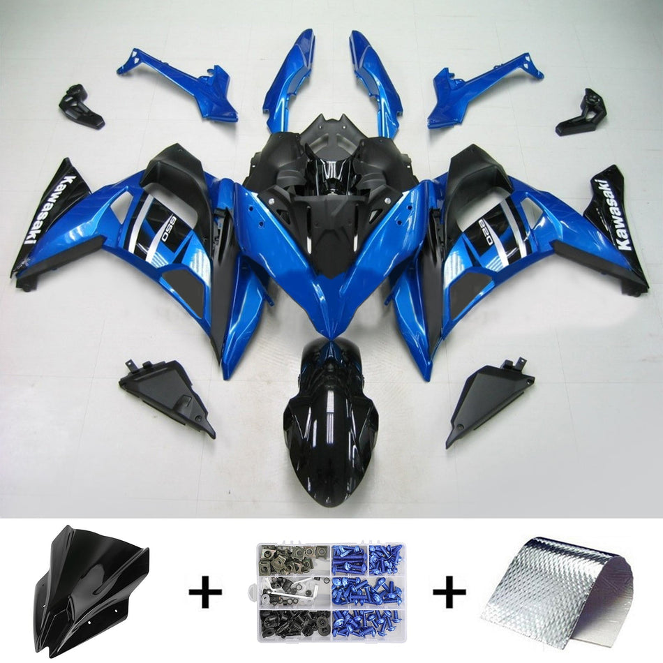 2020-2023 カワサキ ER-6F Ninja650 Amotopart インジェクションフェアリングキット ボディワーク ABS #101