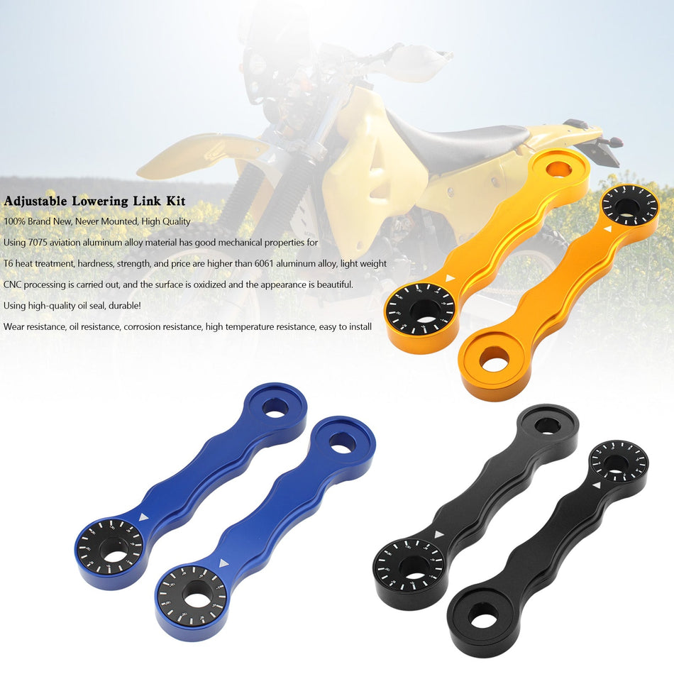 スズキ DRZ400/E/S/SM 00-17 RM125/200 96-00 用調整可能下降リンクキット