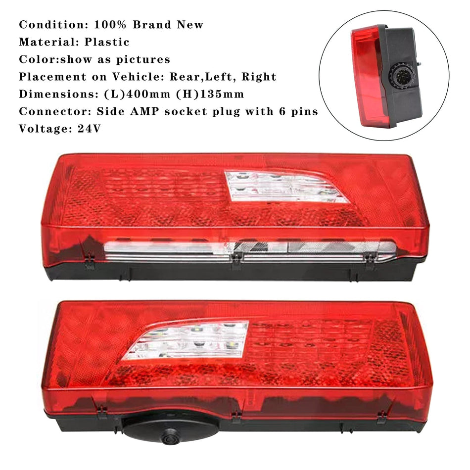 2016- スカニア トラック L、P、G、R、S シリーズ 2x LED リア ランプ 2380955+2241859 2380953