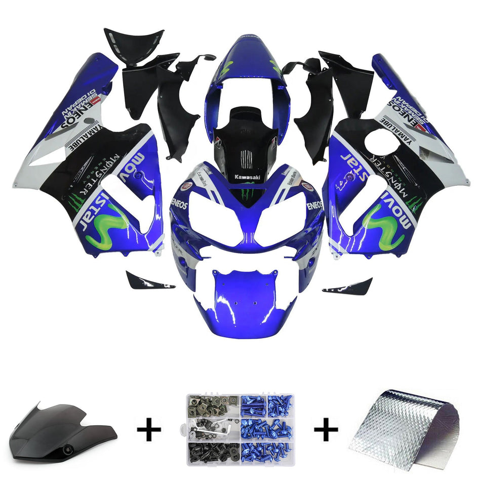 2002-2005 カワサキ ZX12R インジェクションフェアリングキット ボディワーク プラスチック ABS
