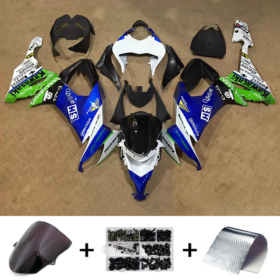 インジェクションフェアリングキット ボディワーク プラスチック ABS カワサキ ZX10R 2008-2010 に適合