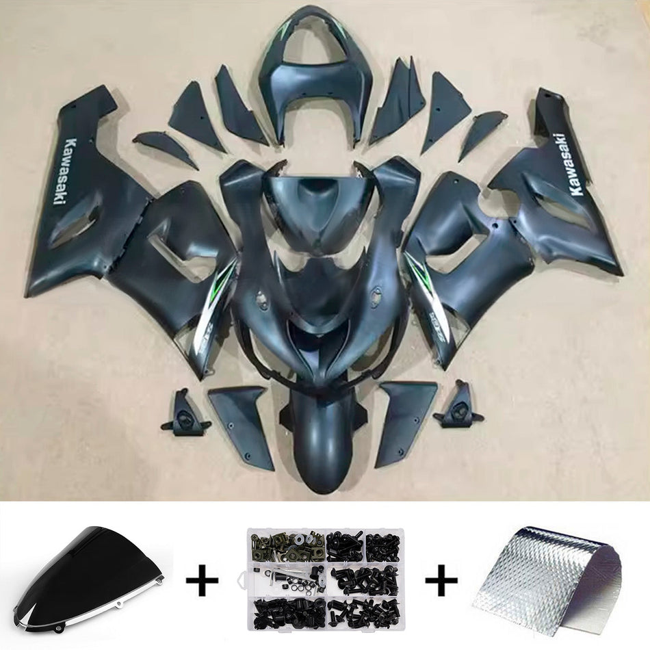 インジェクションフェアリングキット ボディワーク プラスチック ABS カワサキ ZX6R 636 2005-2006 に適合