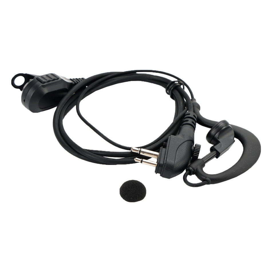 ヘッドセット 楕円形 PTT 一体型トランシーバー HTY TC-600 TC-610 TC-620 TC-618 TC-700 用