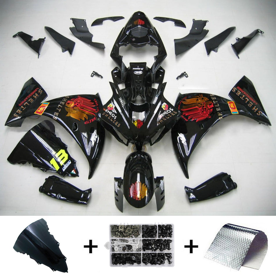 2012-2014 ヤマハ YZF 1000 R1 Amotopart インジェクションフェアリングキット ボディワーク プラスチック ABS #141