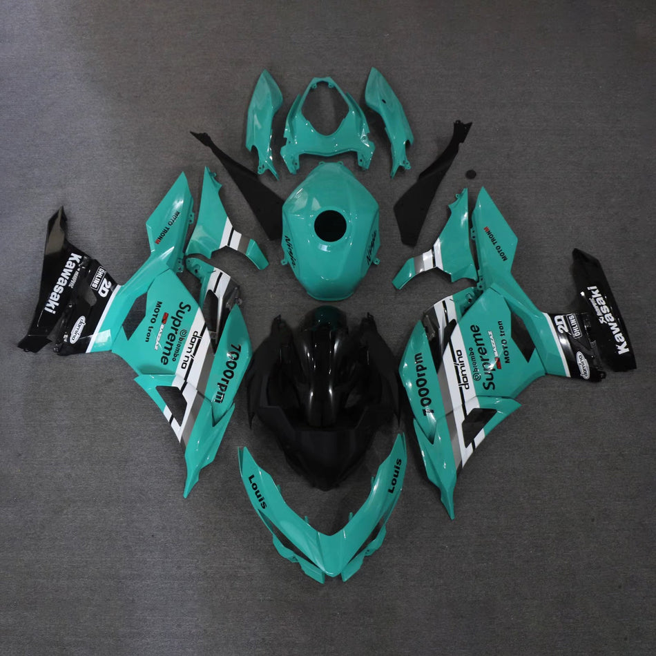 インジェクションフェアリングキット ボディワーク プラスチック ABS カワサキ EX400 Ninja400 2018-2024 に適合