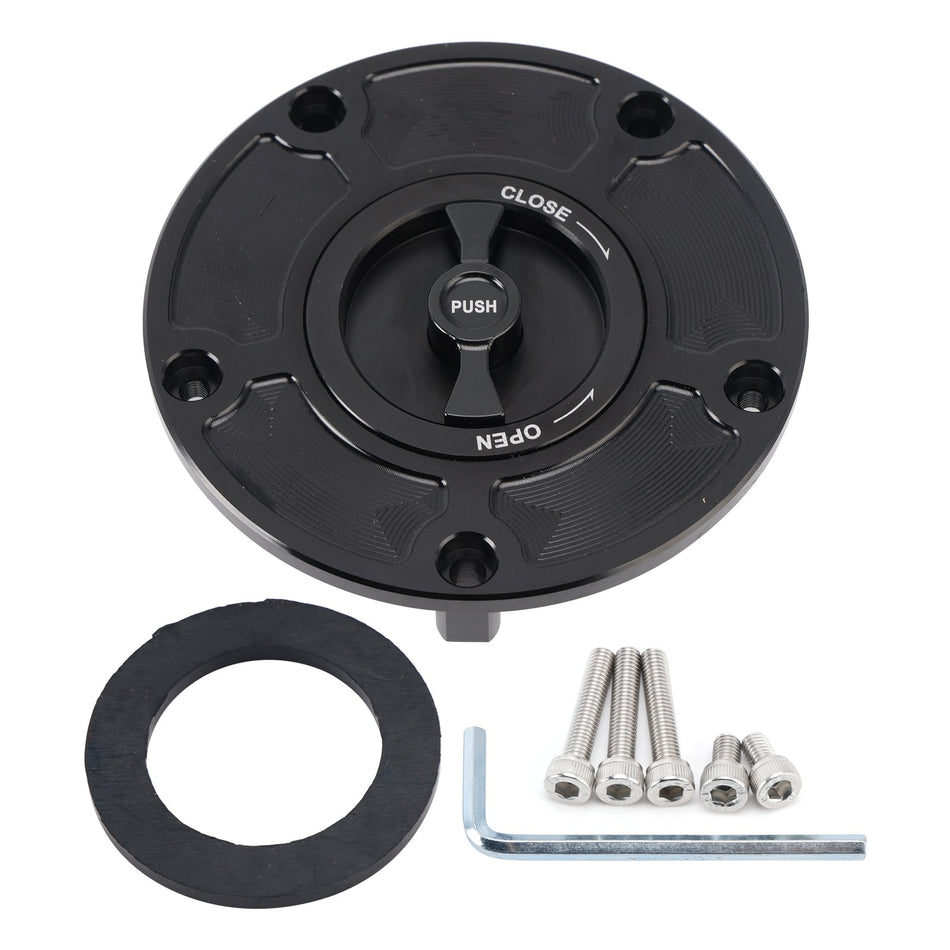 CFMoto 300 450 SS NK 700CL-X 800 NK 22-25用 CNC ブラック キーレス燃料フィラーキャップ