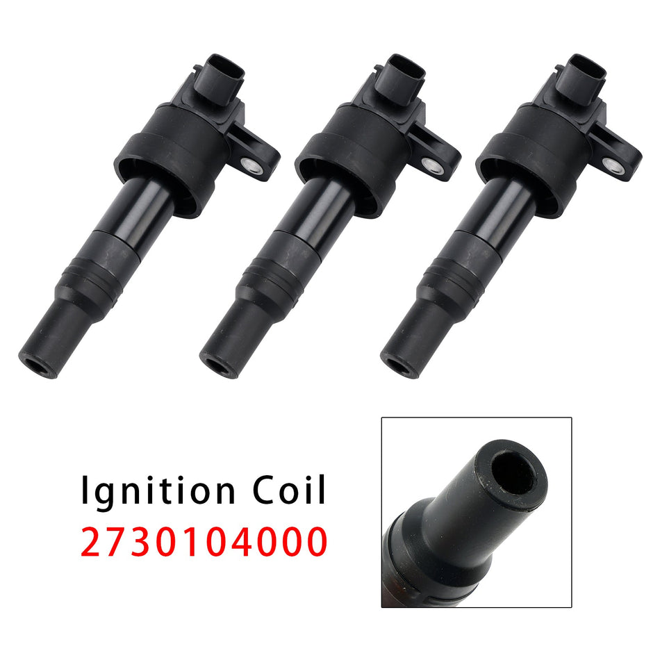 キア・ピカント1.0L 1.2L 2011-2015用イグニッションコイル3個セット 2730104000