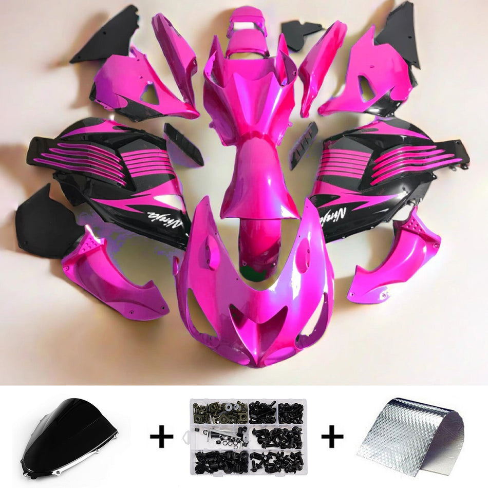 インジェクションフェアリングキット ボディワーク Kawasaki ZX14R ZZR1400 2006-2011 に適合