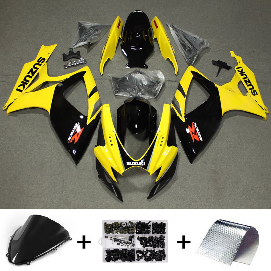 スズキ GSXR 600/750 2006-2007 K6 用 インジェクションフェアリングキット ボディワーク プラスチック ABS