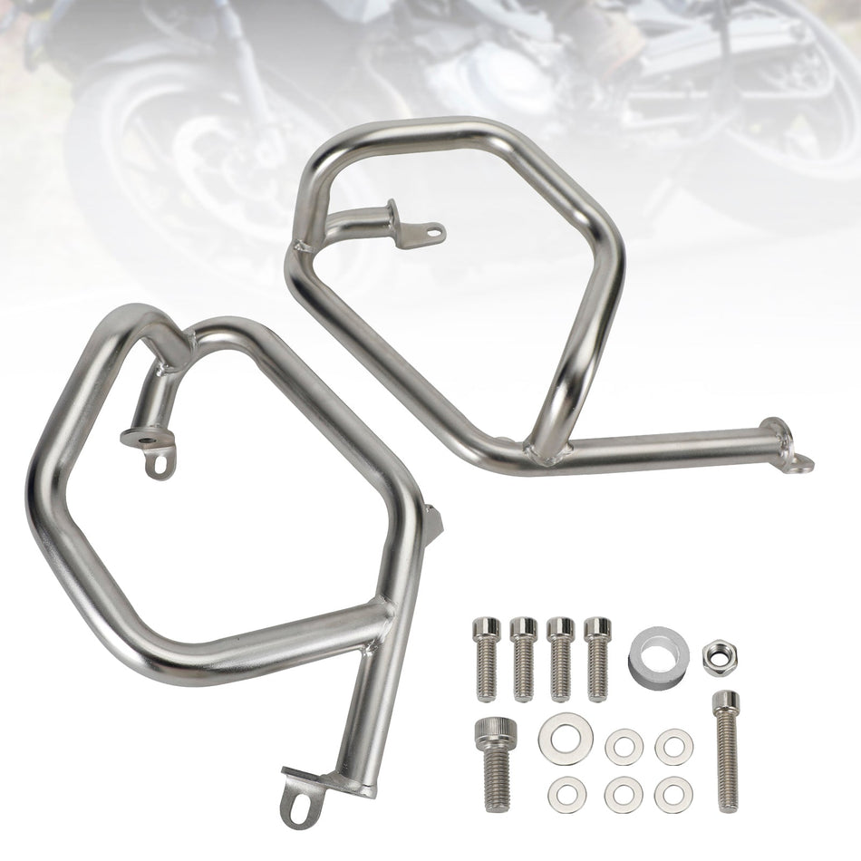 下部エンジンガードフレームクラッシュバースチールシルバーBMW F750Gs F850Gs 18-22に適合