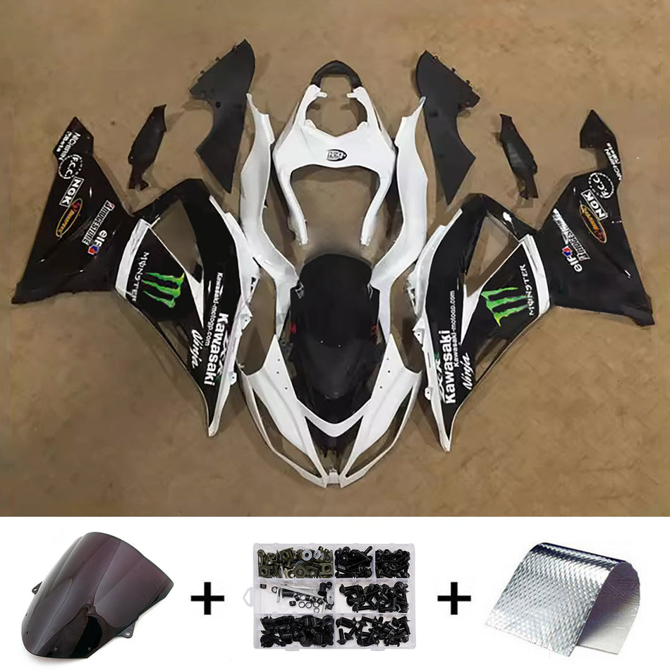 インジェクションフェアリングキット ボディワーク プラスチック ABS カワサキ ZX6R 636 2013-2018 に適合