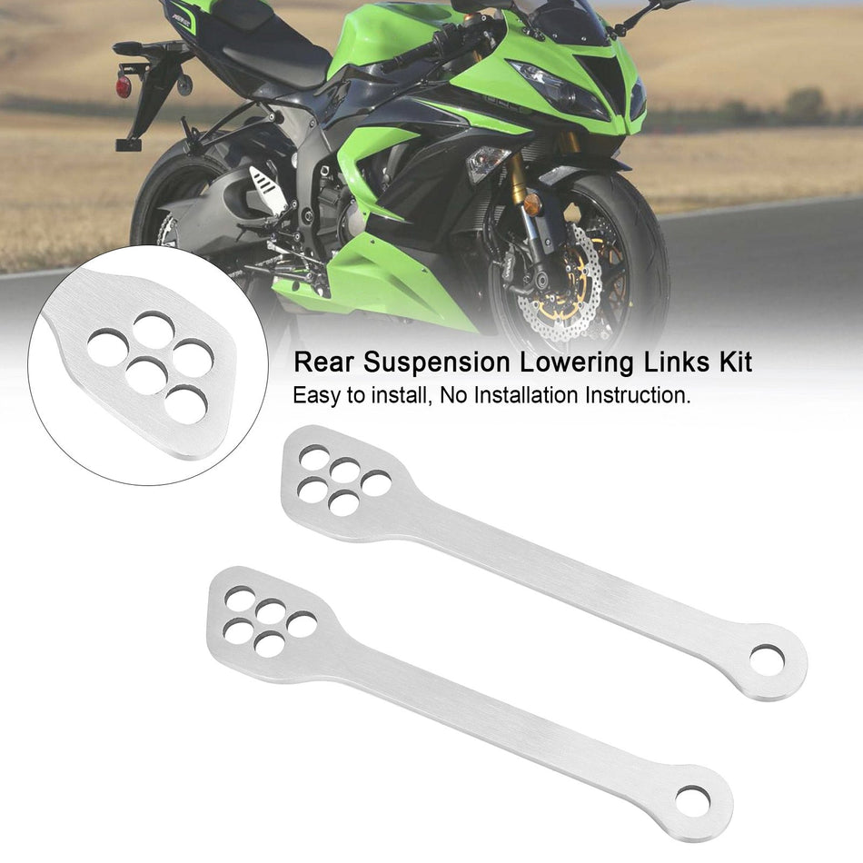 リアサスペンション ローダウンリンクキット KAWASAKI Ninja ZX6R ZX10R EX250 EX300 2003-2019用