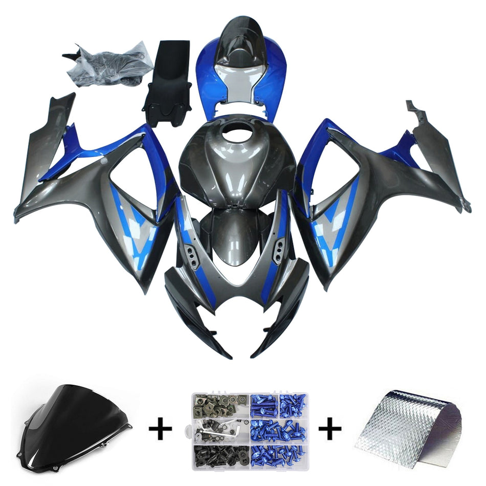 2006-2007 スズキ GSXR 600/750 K6 インジェクションフェアリングキット ボディワーク プラスチック ABS