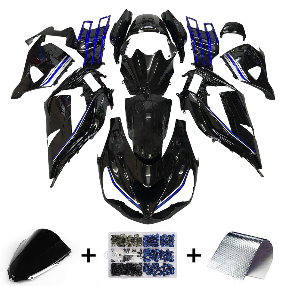 インジェクションフェアリングキット ボディワーク Kawasaki ZX14R ZZR1400 2012-2025 に適合