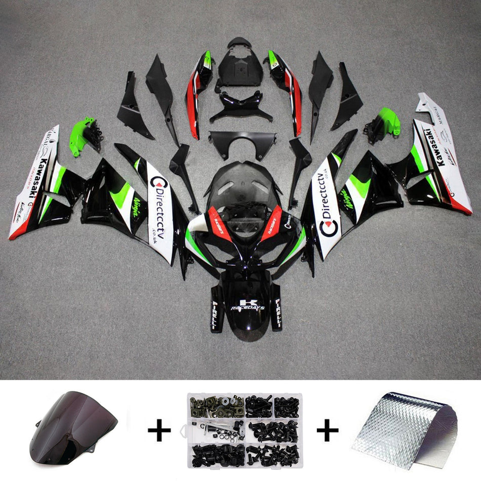 インジェクションフェアリングキット ボディワーク プラスチック ABS カワサキ ZX6R 636 2009-2012 に適合