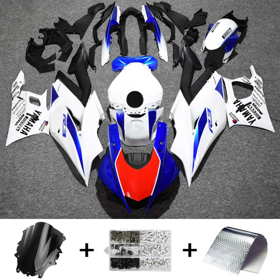 2019-2021 ヤマハ YZF-R3 R25 Amotopart インジェクションフェアリングキット ボディワーク プラスチック ABS #128
