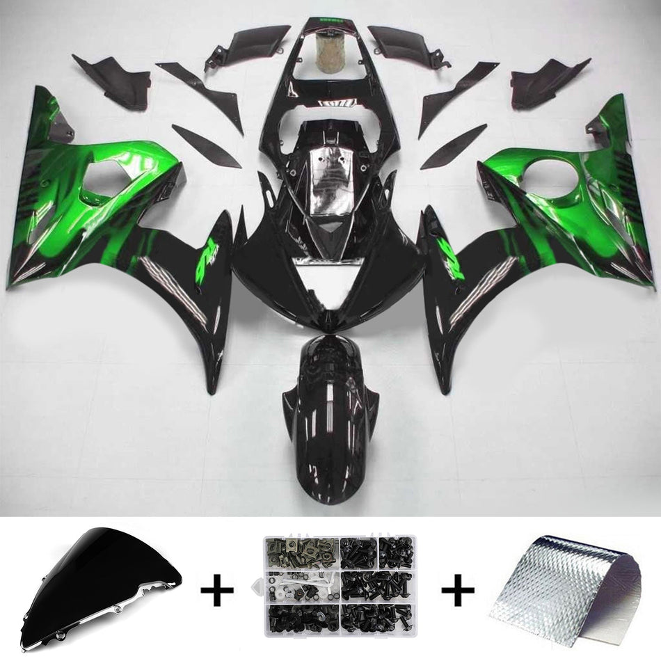 2003-2004 ヤマハ YZF 600 R6 2006-2009 R6S Amotopart インジェクションフェアリングキット ボディワーク プラスチック ABS #120