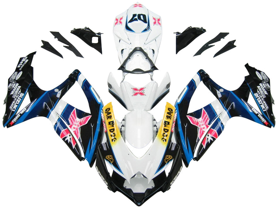 2008-2010 スズキ GSXR 600 750 マルチカラー Brux レーシングフェアリング ジェネリック