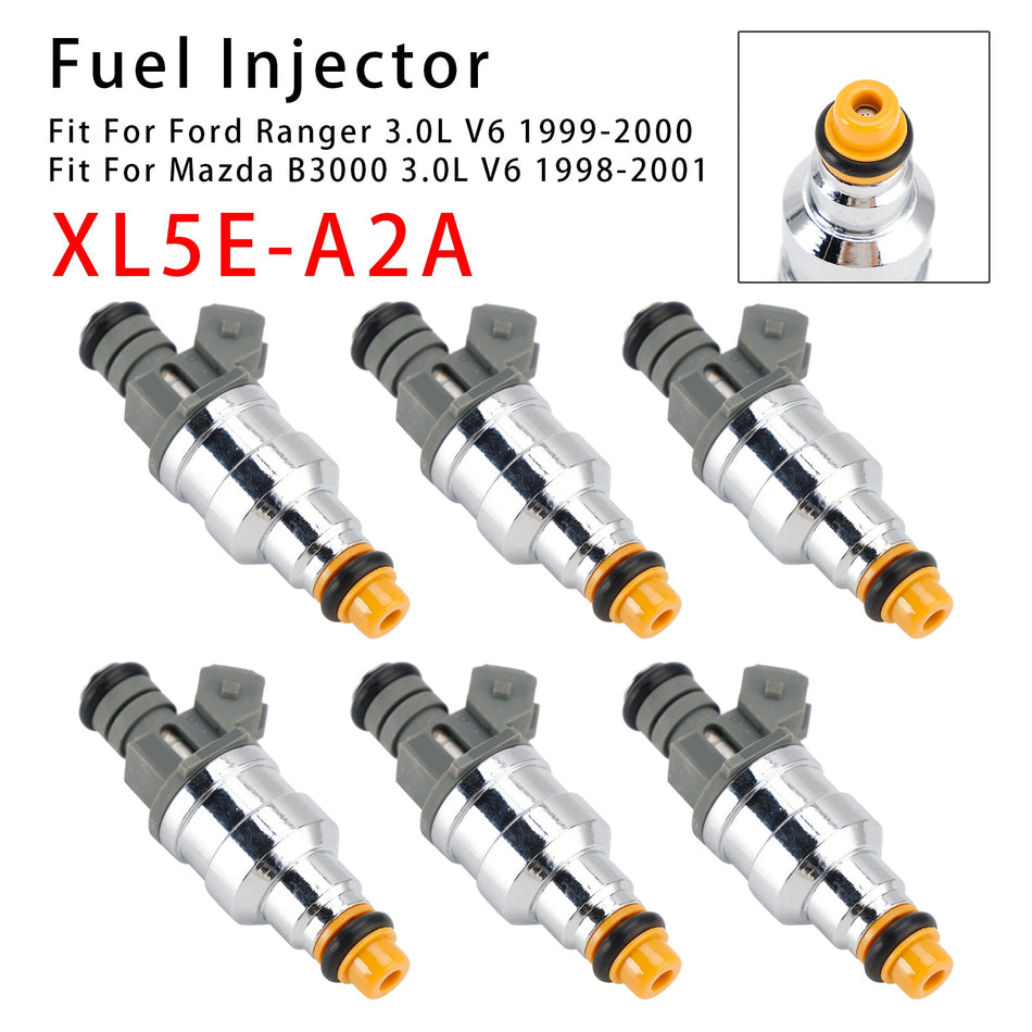 フォード レンジャー マツダ B3000 3.0L V6 XL5E-A2A XL5E-B2A 用 燃料インジェクター 6個