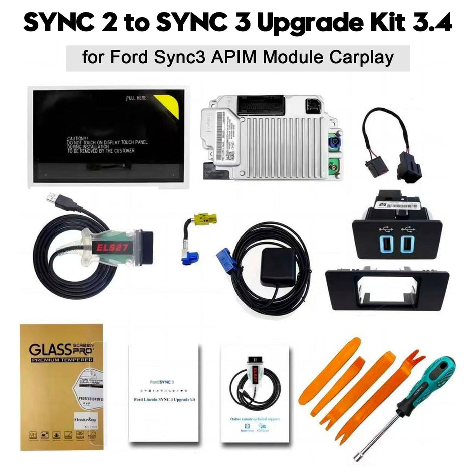 SYNC 2からSYNC 3へのアップグレードキット3.4（Ford Sync3 APIMモジュールCarplay用）