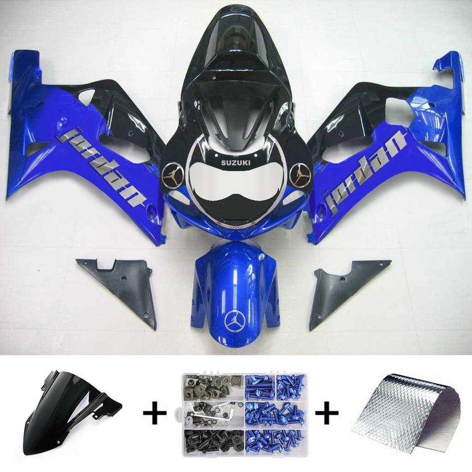 2001-2003 スズキ GSXR750 K1 Amotopart インジェクションフェアリングキット ボディワーク プラスチック ABS #125