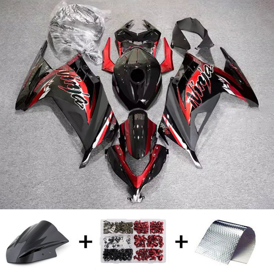 インジェクションフェアリングキット ボディワーク プラスチック ABS カワサキ EX300 Ninja300 2013-2024 に適合