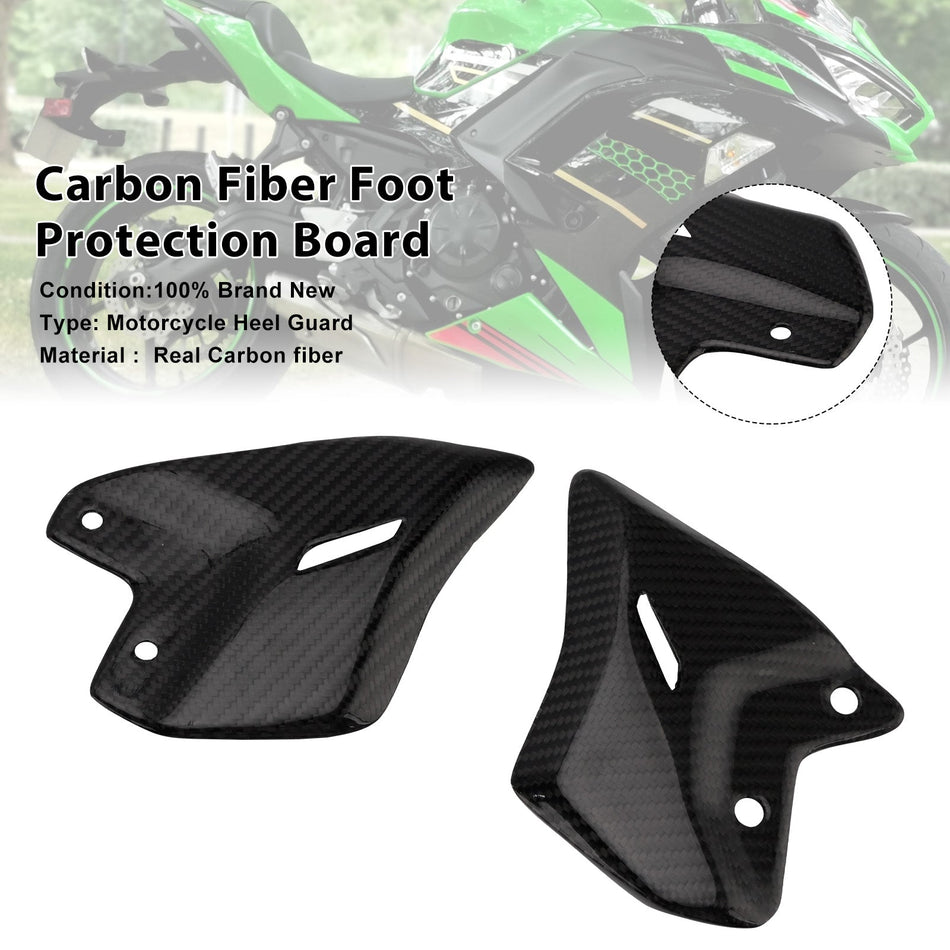 2017-2025年式 カワサキ Ninja 650 Z650 リアルカーボンファイバーフットボード
