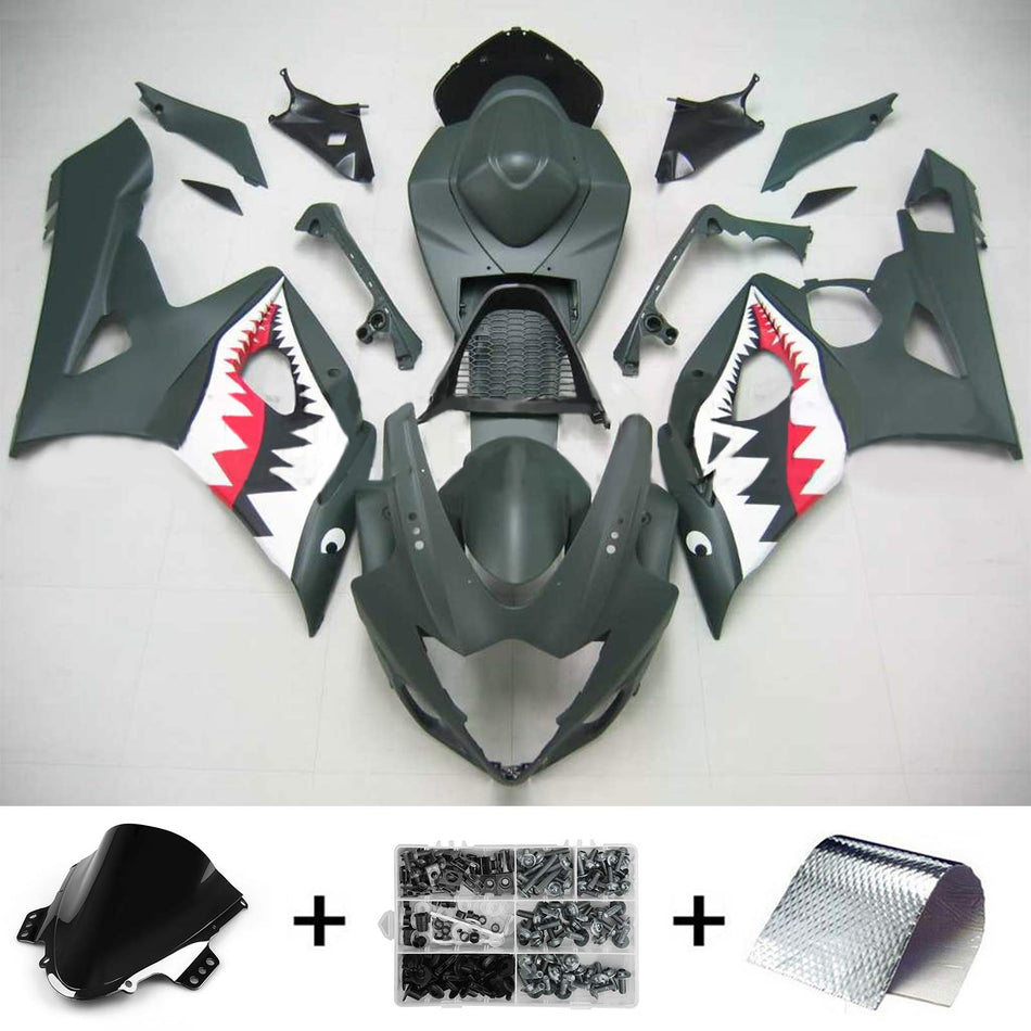 2005-2006 スズキ GSXR1000 K5 Amotopart インジェクションフェアリングキット ボディワーク プラスチック ABS #115