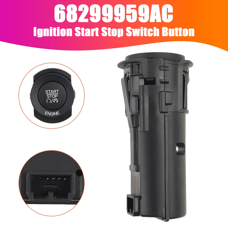 2014-2021 ジープ グランドチェロキー イグニッション スタート ストップ スイッチ ボタン 68299959AC 68299959AB