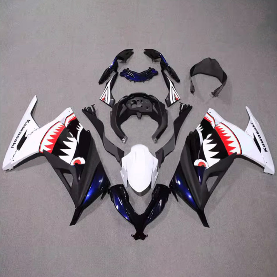 インジェクションフェアリングキット ボディワーク プラスチック ABS カワサキ EX300 Ninja300 2013-2024 に適合