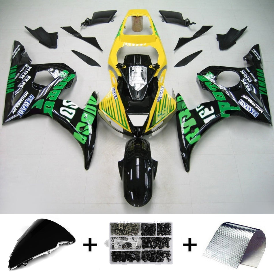 2003-2004 ヤマハ YZF 600 R6/R6S インジェクションフェアリングキット ボディワーク プラスチック ABS #155