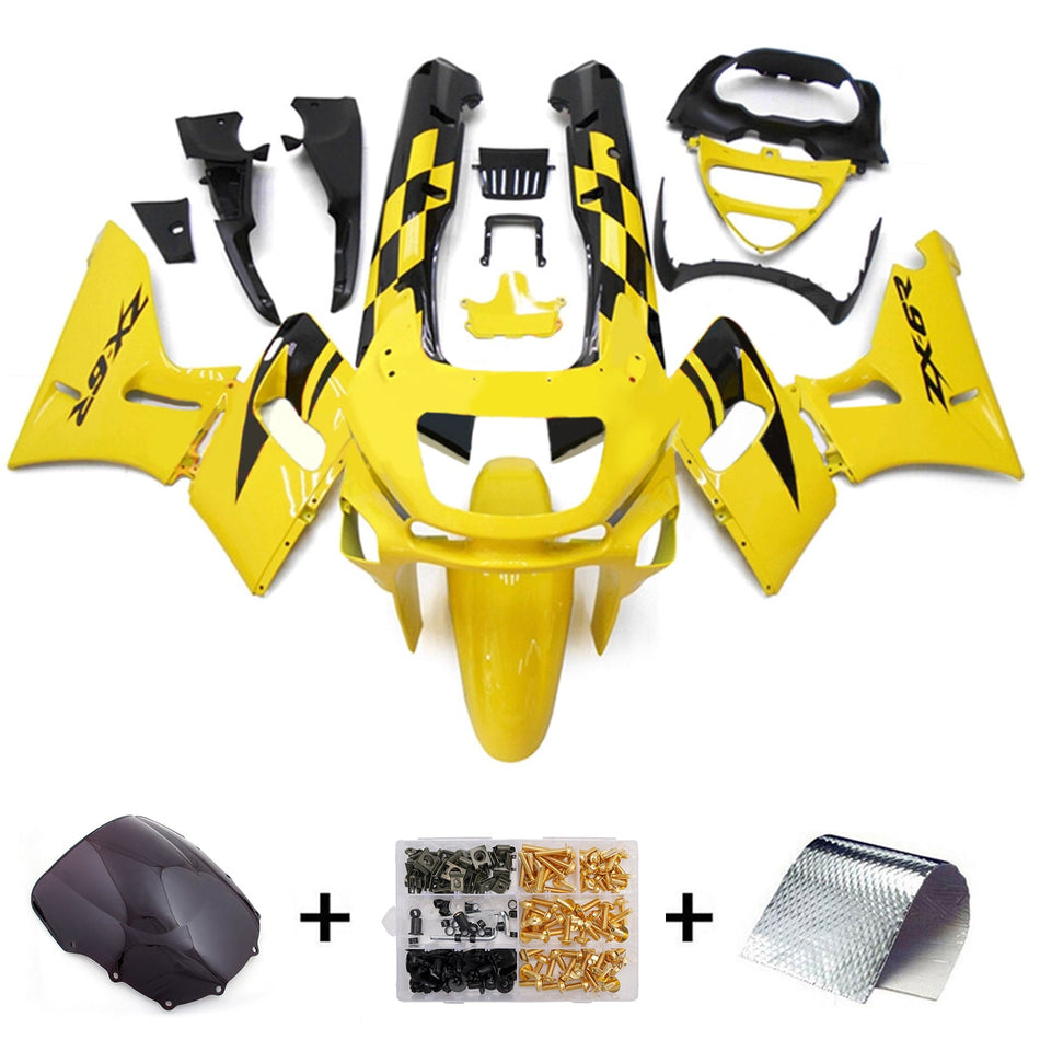 インジェクションフェアリングキット ボディワーク プラスチック ABS カワサキ ZZR400 1993-2007 ZZR600 1998-2003 に適合