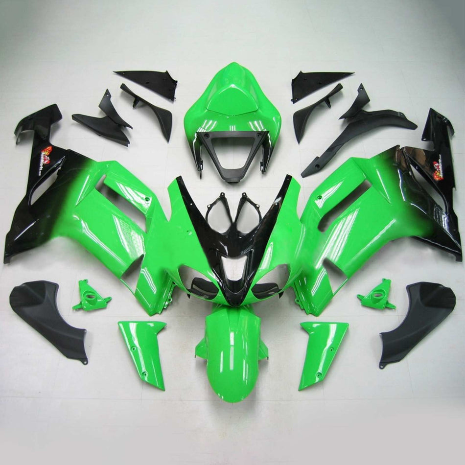 2007-2008 カワサキ ZX6R 636 Amotopart インジェクションフェアリングキット ボディワーク プラスチック ABS #131