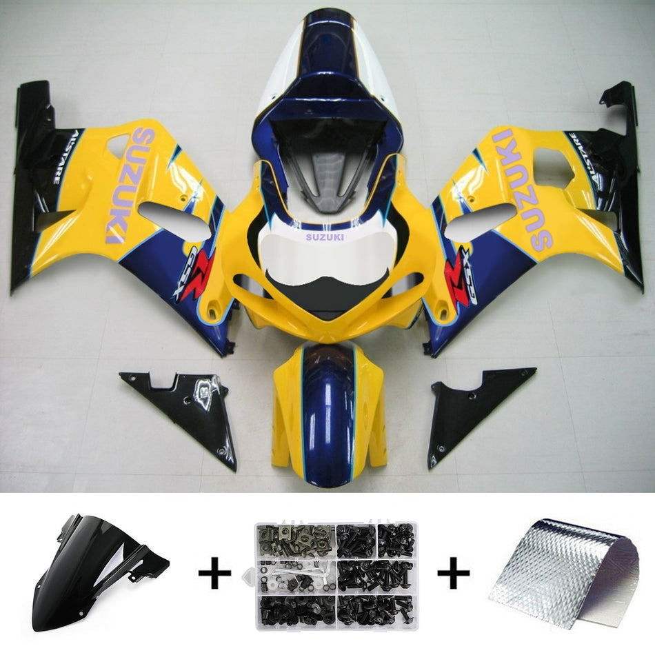 2001-2003 スズキ GSXR750 K1 Amotopart インジェクションフェアリングキット ボディワーク プラスチック ABS #123