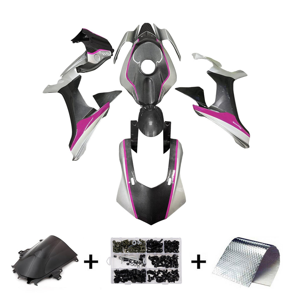 インジェクションフェアリングキット ボディワーク プラスチック ABS ヤマハ YZFR1 YZF-R1 2015-2019用