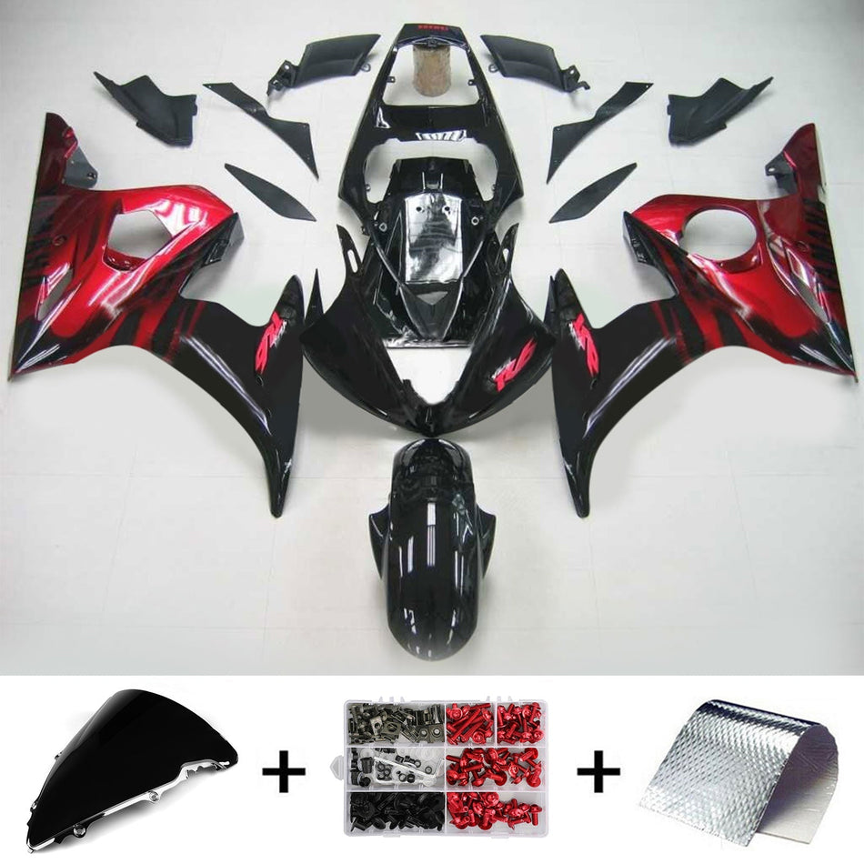 2003-2004 ヤマハ YZF 600 R6 2006-2009 R6S Amotopart インジェクションフェアリングキット ボディワーク プラスチック ABS #117
