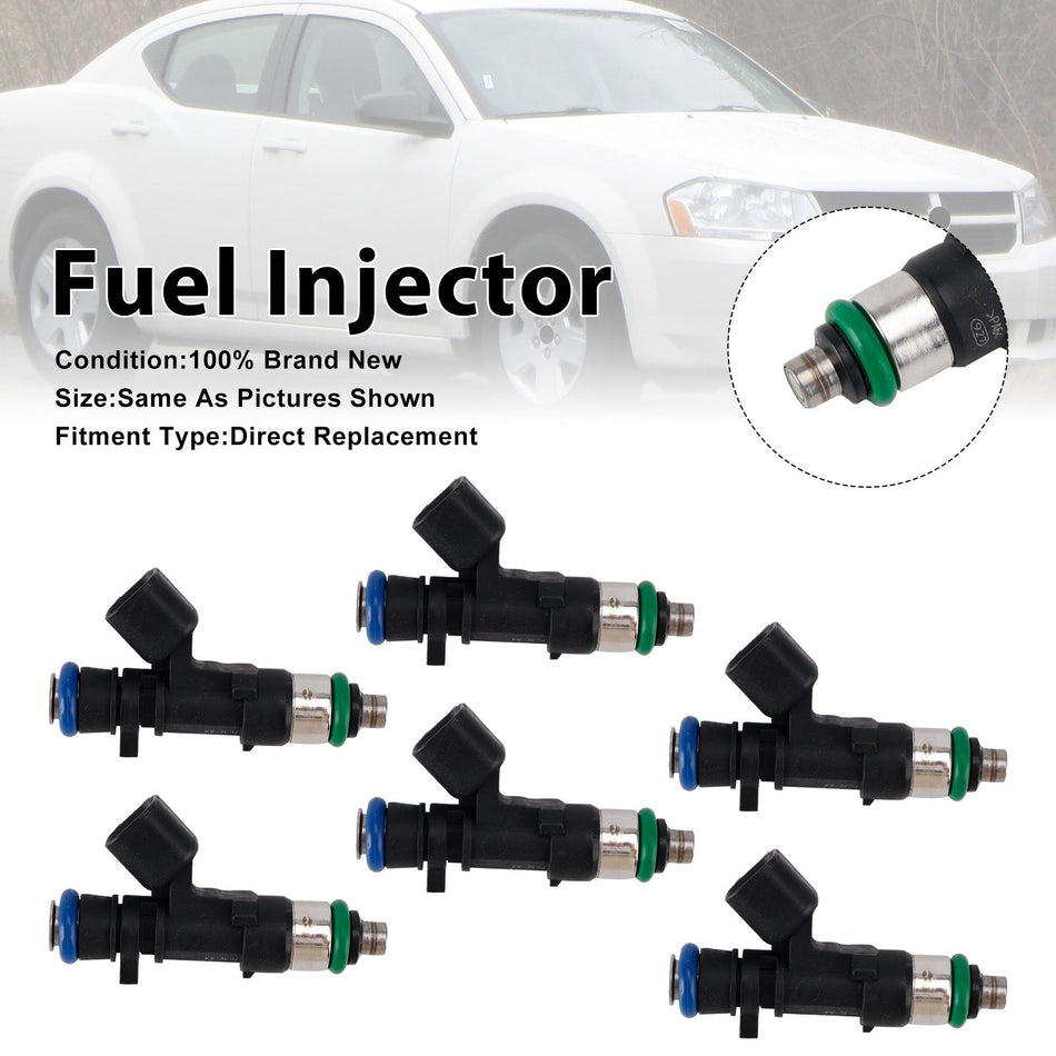 クライスラー300M 2004、ダッジ・ナイトロ 2007-2011用燃料インジェクター6個セット 0280158028