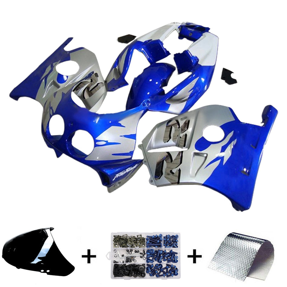 インジェクションフェアリングキット ボディワーク プラスチック ABS ホンダ CBR250RR MC22 1990-1998用