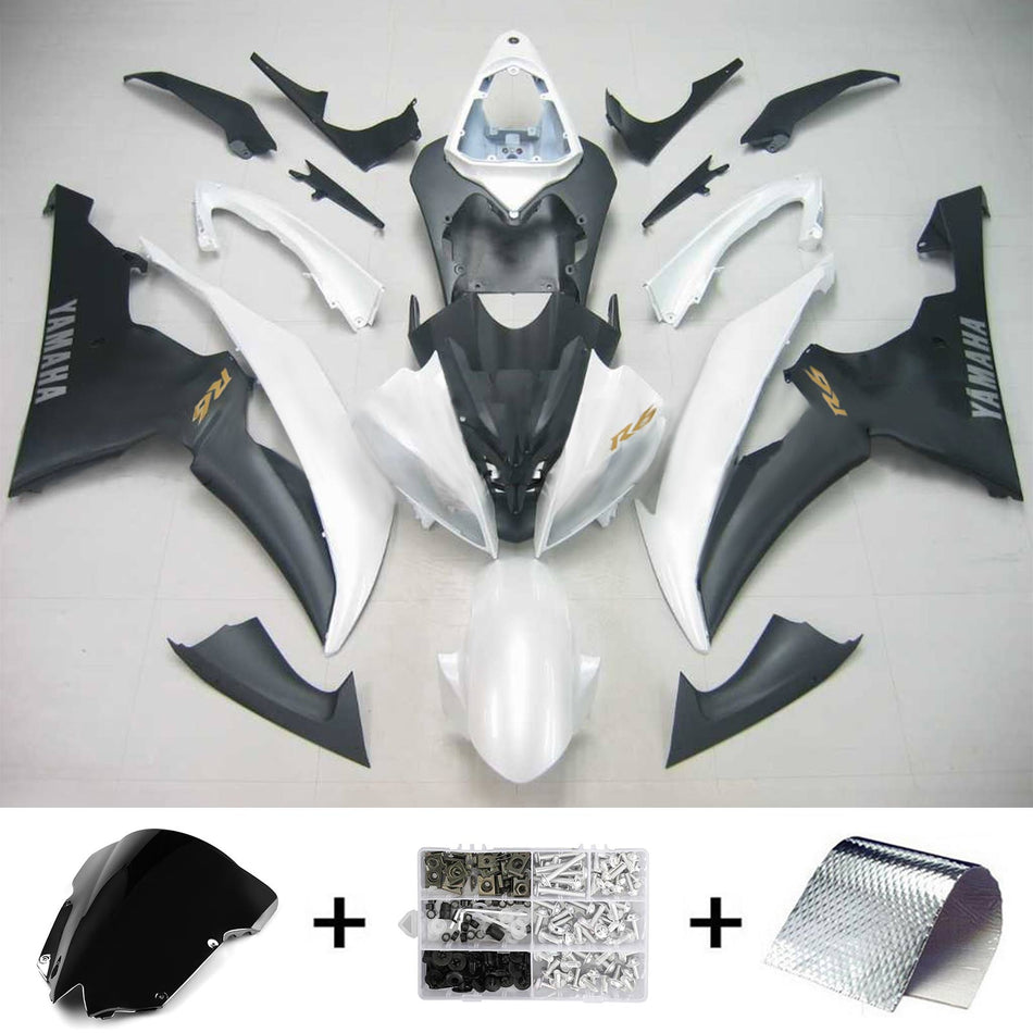 2008-2016 ヤマハ YZF 600 R6 インジェクションフェアリングキット ボディワーク プラスチック ABS #129